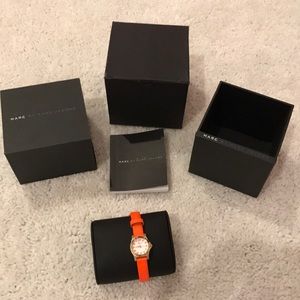 Marc by Marc Jacobs orange thin watch